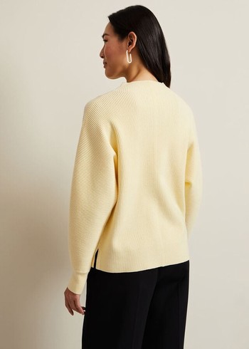 Phase Eight Hannah Funnel Neck Knitwear Yellow Australia | SB1249053